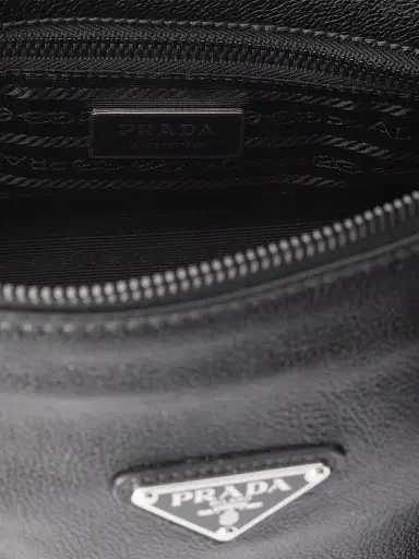 Prada Women's Bonnie Antiqued Leather Tote Bag - Black | Thumbnail 6 Prada Women's Bonnie Antiqued Leather Tote Bag - Black | Thumbnail 6