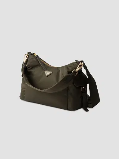 Prada Women's Explore Large Re-Nylon and Leather Shoulder Bag | Thumbnail 2 Prada Women's Explore Large Re-Nylon and Leather Shoulder Bag | Thumbnail 2