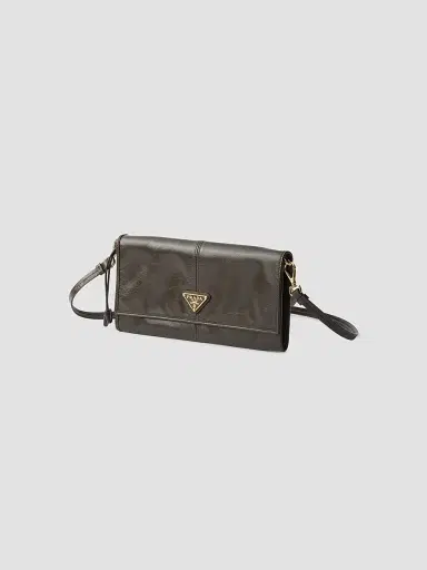 Prada Women's Leather Wallet with Shoulder Strap - Dark Green | Thumbnail 2 Prada Women's Leather Wallet with Shoulder Strap - Dark Green | Thumbnail 2