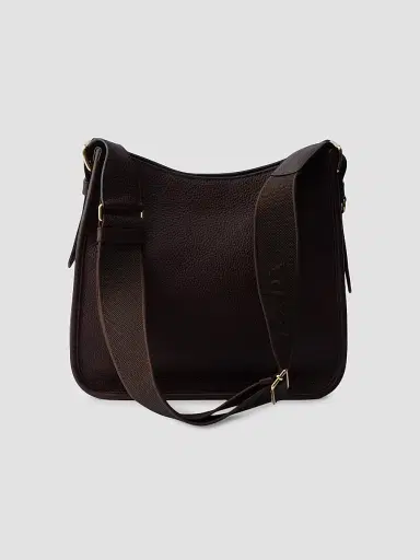 Prada Women's Leather Shoulder Bag - Dark Brown | Thumbnail 3 Prada Women's Leather Shoulder Bag - Dark Brown | Thumbnail 3