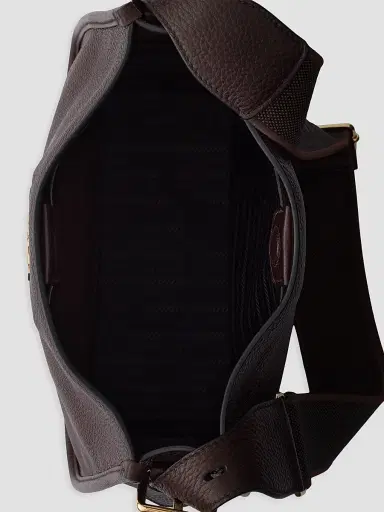 Prada Women's Leather Shoulder Bag - Dark Brown | Thumbnail 5 Prada Women's Leather Shoulder Bag - Dark Brown | Thumbnail 5