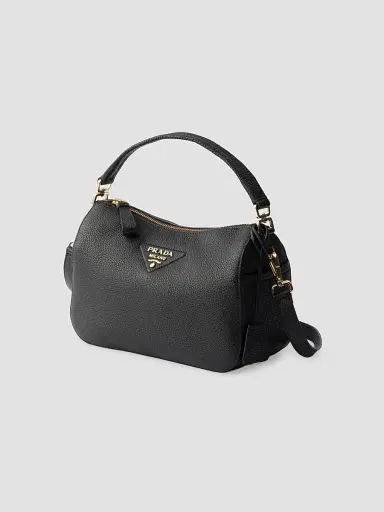 Prada Women's Small Leather Top Handle Bag - Black | Thumbnail 2 Prada Women's Small Leather Top Handle Bag - Black | Thumbnail 2