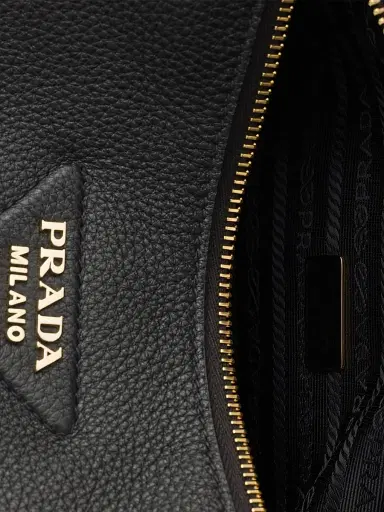 Prada Women's Small Leather Top Handle Bag - Black | Thumbnail 4 Prada Women's Small Leather Top Handle Bag - Black | Thumbnail 4