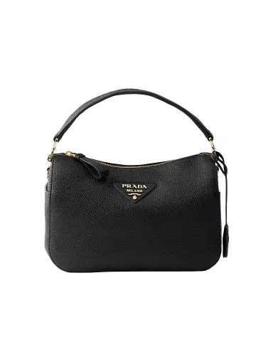 Prada Women's Small Leather Top Handle Bag - Black | Thumbnail 1 Prada Women's Small Leather Top Handle Bag - Black | Thumbnail 1