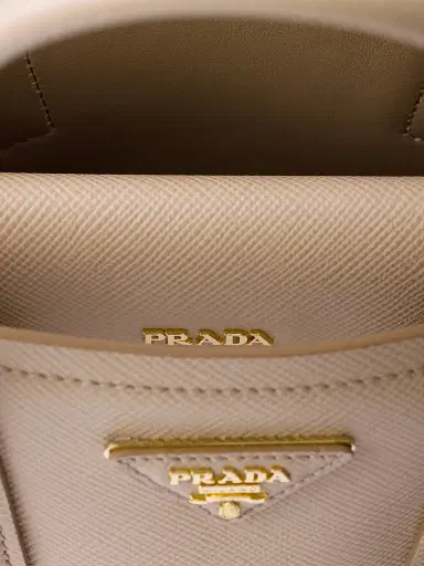 Prada Women's Small Double Saffiano Leather Bag | Thumbnail 4 Prada Women's Small Double Saffiano Leather Bag | Thumbnail 4