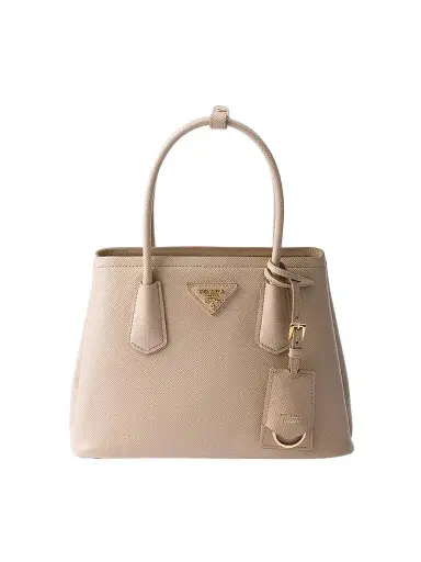Prada Women's Small Double Saffiano Leather Bag | Thumbnail 1 Prada Women's Small Double Saffiano Leather Bag | Thumbnail 1