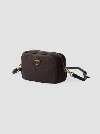 Prada Women's Leather Mini Shoulder Bag - Brown | Thumbnail 2 Prada Women's Leather Mini Shoulder Bag - Brown | Thumbnail 2