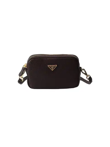 Prada Women's Leather Mini Shoulder Bag - Brown | Thumbnail 1 Prada Women's Leather Mini Shoulder Bag - Brown | Thumbnail 1