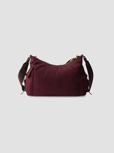 Prada Women's Explore Re-Nylon and Leather Shoulder Bag - Dark Red | Thumbnail 3 Prada Women's Explore Re-Nylon and Leather Shoulder Bag - Dark Red | Thumbnail 3