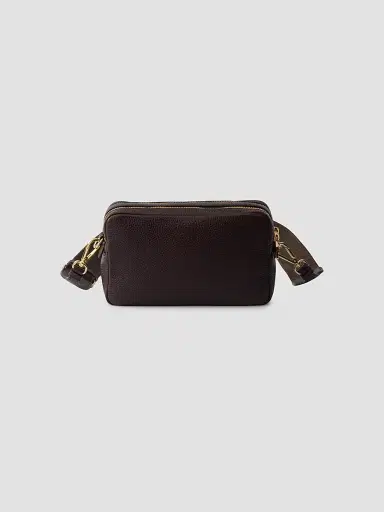 Prada Women's Small Leather Shoulder Bag - Dark Brown | Thumbnail 3 Prada Women's Small Leather Shoulder Bag - Dark Brown | Thumbnail 3