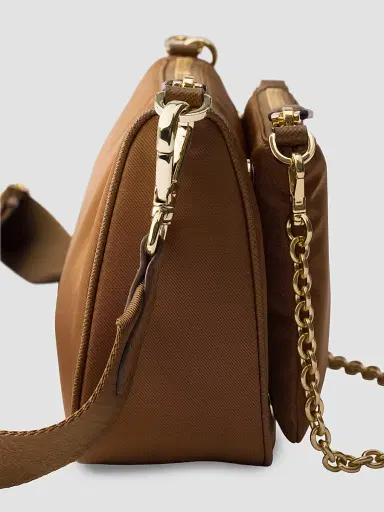 Prada Women's Re-Nylon and Saffiano Leather Mini Shoulder Bag | Thumbnail 5 Prada Women's Re-Nylon and Saffiano Leather Mini Shoulder Bag | Thumbnail 5