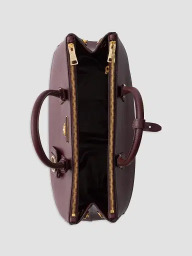 Prada Women's Galleria Saffiano Leather Tote Bag - Dark Red | Thumbnail 5 Prada Women's Galleria Saffiano Leather Tote Bag - Dark Red | Thumbnail 5