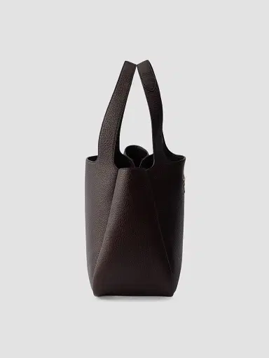 Prada Women's Leather Tote Bag - Dark Brown | Thumbnail 2 Prada Women's Leather Tote Bag - Dark Brown | Thumbnail 2