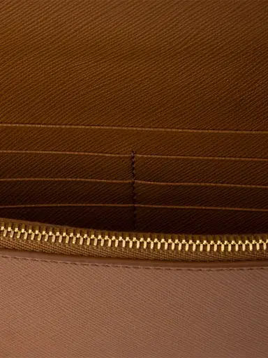 Prada Women's Saffiano Leather Wallet with Shoulder Strap - Brown Gold | Thumbnail 4 Prada Women's Saffiano Leather Wallet with Shoulder Strap - Brown Gold | Thumbnail 4