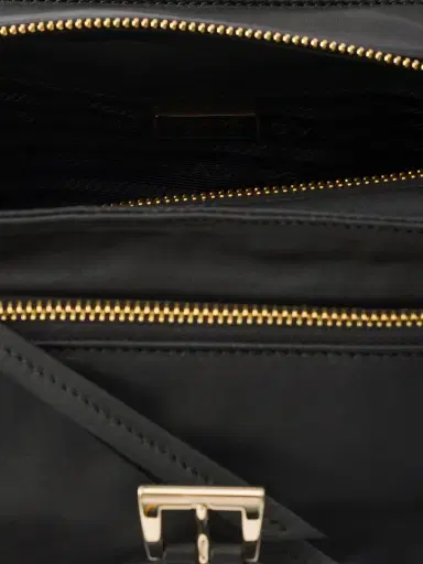 Prada Women's Explore Nappa Leather Mini Top Handle Bag - Black | Thumbnail 4 Prada Women's Explore Nappa Leather Mini Top Handle Bag - Black | Thumbnail 4