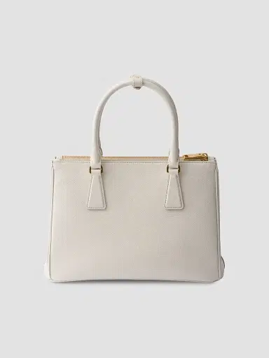 Prada Women's Medium Galleria Saffiano Leather Top Handle Bag - Chalk White | Thumbnail 5 Prada Women's Medium Galleria Saffiano Leather Top Handle Bag - Chalk White | Thumbnail 5