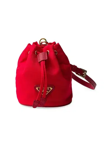 Prada Women's Re-Edition 1978 Re-Nylon Mini Pouch - Red | Thumbnail 1 Prada Women's Re-Edition 1978 Re-Nylon Mini Pouch - Red | Thumbnail 1