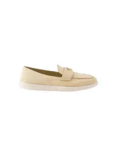 Prada Women's Suede Loafers | Thumbnail 1 Prada Women's Suede Loafers | Thumbnail 1