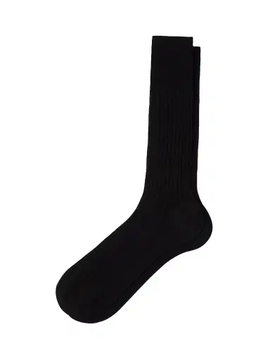 Prada Men's Cotton Mid-Calf Socks - Black | Thumbnail 1 Prada Men's Cotton Mid-Calf Socks - Black | Thumbnail 1