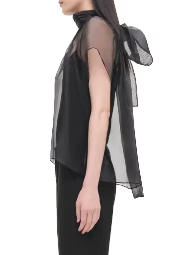 Simkhai Women's Feyre Bow-Neck Top | Thumbnail 3 Simkhai Women's Feyre Bow-Neck Top | Thumbnail 3