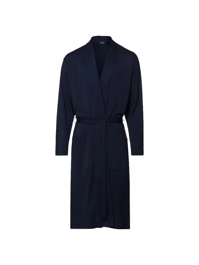 Men's Night & Day Shawl Collar Cotton Robe - Deep Navy Men's Night & Day Shawl Collar Cotton Robe - Deep Navy