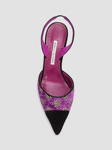 Manolo Blahnik Women's Capsli Gala Slingback Pumps - Black | Thumbnail 5 Manolo Blahnik Women's Capsli Gala Slingback Pumps - Black | Thumbnail 5