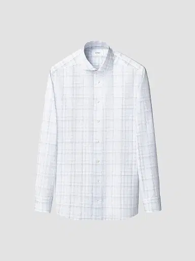 Eton Men's Plaid Cotton Poplin Contemporary-Fit Shirt - Light Blue | Thumbnail 2 Eton Men's Plaid Cotton Poplin Contemporary-Fit Shirt - Light Blue | Thumbnail 2