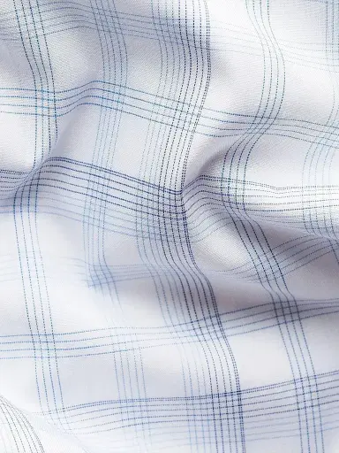Eton Men's Plaid Cotton Poplin Contemporary-Fit Shirt - Light Blue | Thumbnail 4 Eton Men's Plaid Cotton Poplin Contemporary-Fit Shirt - Light Blue | Thumbnail 4
