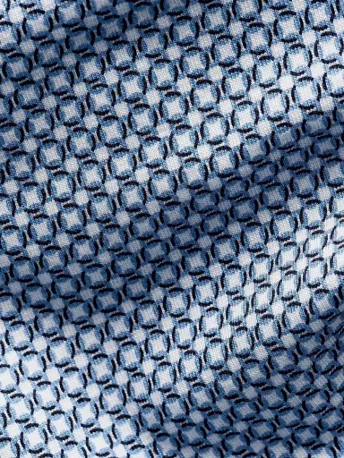Eton Men's Printed Stretch-Cotton Slim-Fit Shirt - Mid Blue | Thumbnail 3 Eton Men's Printed Stretch-Cotton Slim-Fit Shirt - Mid Blue | Thumbnail 3