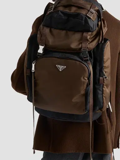 Prada Men's Re-Nylon Backpack - Black | Thumbnail 2 Prada Men's Re-Nylon Backpack - Black | Thumbnail 2