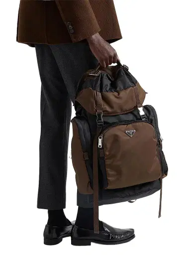 Prada Men's Re-Nylon Backpack - Black | Thumbnail 1 Prada Men's Re-Nylon Backpack - Black | Thumbnail 1
