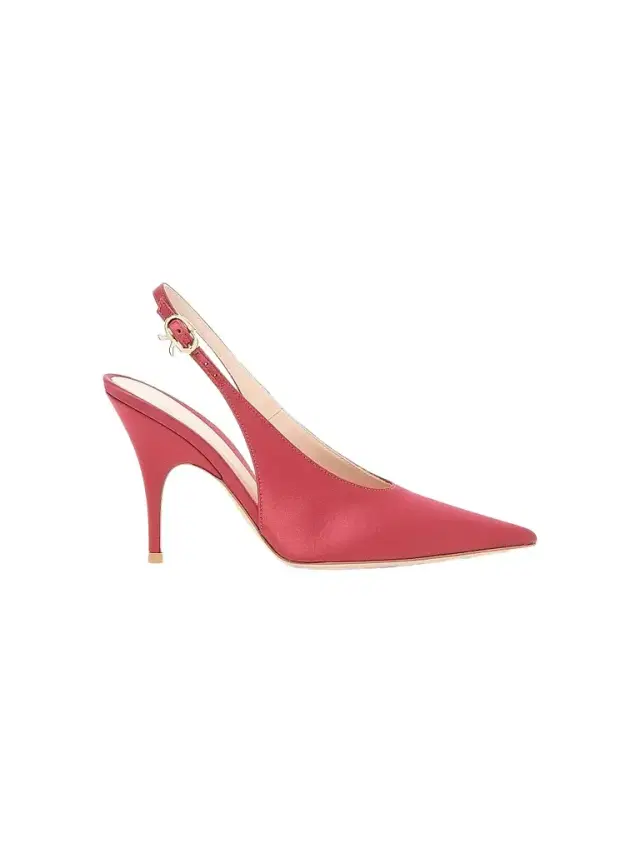 Women's Sofia 70MM Satin Slingback Pumps - Orange Women's Sofia 70MM Satin Slingback Pumps - Orange