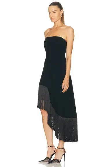Mimchik Nara Fringe Midi Dress | Thumbnail 3 Mimchik Nara Fringe Midi Dress | Thumbnail 3