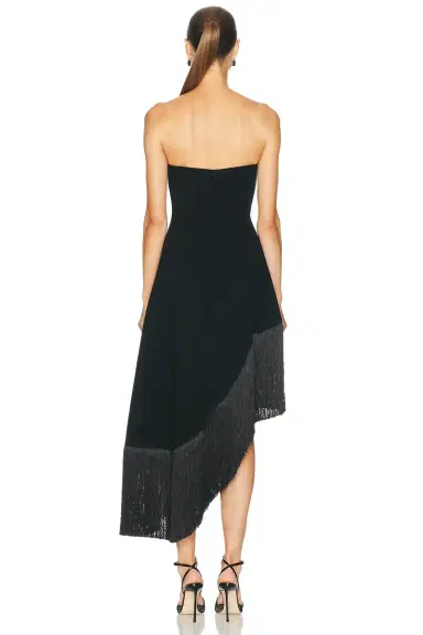 Mimchik Nara Fringe Midi Dress | Thumbnail 4 Mimchik Nara Fringe Midi Dress | Thumbnail 4