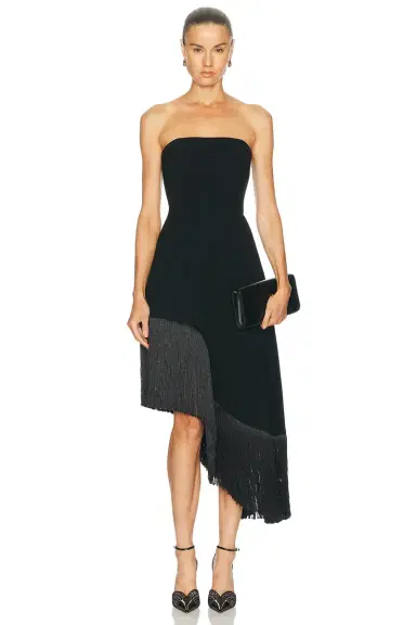 Mimchik Nara Fringe Midi Dress | Thumbnail 1 Mimchik Nara Fringe Midi Dress | Thumbnail 1