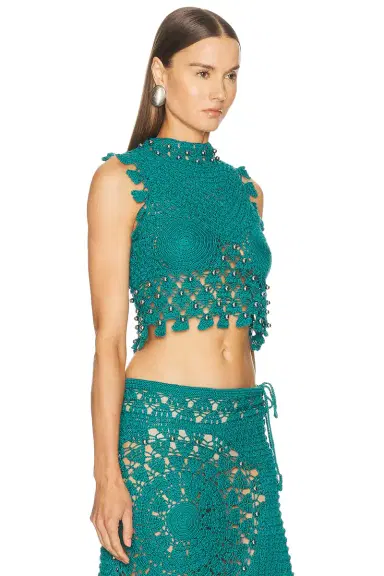 RABANNE Crochet Sleeveless Top | Thumbnail 2 RABANNE Crochet Sleeveless Top | Thumbnail 2