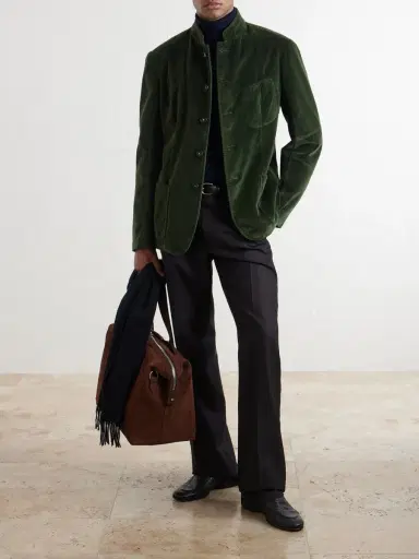 Massimo Alba Gstaad Panelled Cotton-Velvet Jacket - Men | Thumbnail 2 Massimo Alba Gstaad Panelled Cotton-Velvet Jacket - Men | Thumbnail 2