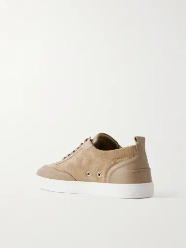 Christian Louboutin Retero Leather-Trimmed Suede Sneakers - Men | Thumbnail 4 Christian Louboutin Retero Leather-Trimmed Suede Sneakers - Men | Thumbnail 4