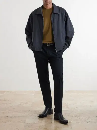 Slowear Tapered Pleated Cotton-Blend Gabardine Suit Trousers - Men | Thumbnail 2 Slowear Tapered Pleated Cotton-Blend Gabardine Suit Trousers - Men | Thumbnail 2