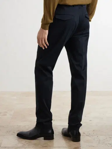 Slowear Tapered Pleated Cotton-Blend Gabardine Suit Trousers - Men | Thumbnail 4 Slowear Tapered Pleated Cotton-Blend Gabardine Suit Trousers - Men | Thumbnail 4