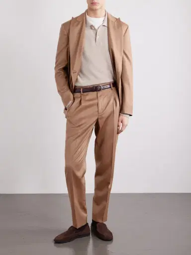 Barena Straight-Leg Pleated Virgin Wool Suit Trousers - Men | Thumbnail 2 Barena Straight-Leg Pleated Virgin Wool Suit Trousers - Men | Thumbnail 2