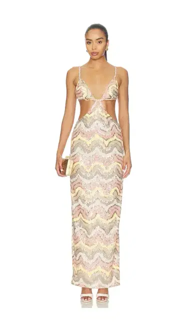 Bronx and Banco Sonia Sequin Cutout Maxi Dress | Thumbnail 1 Bronx and Banco Sonia Sequin Cutout Maxi Dress | Thumbnail 1