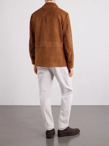Ralph Lauren Purple Label Hollis Panelled Suede Jacket - Men | Thumbnail 4 Ralph Lauren Purple Label Hollis Panelled Suede Jacket - Men | Thumbnail 4