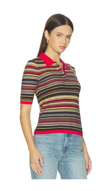 PISTOLA Ashlee Short Sleeve Polo Sweater | Thumbnail 2 PISTOLA Ashlee Short Sleeve Polo Sweater | Thumbnail 2