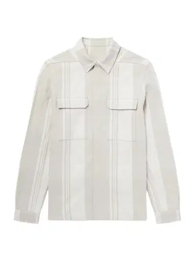 Rick Owens Striped Cotton and Wool-Blend Flannel Overshirt - Men | Thumbnail 1 Rick Owens Striped Cotton and Wool-Blend Flannel Overshirt - Men | Thumbnail 1