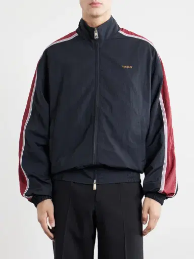 Versace Logo-Embroidered Shell Jacket - Men | Thumbnail 3 Versace Logo-Embroidered Shell Jacket - Men | Thumbnail 3