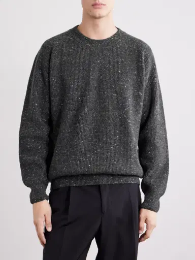 ELEVENTY Ribbed Wool-Blend Sweater - Men | Thumbnail 3 ELEVENTY Ribbed Wool-Blend Sweater - Men | Thumbnail 3