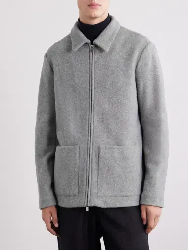 Barena Cotton-Blend Felt Overshirt - Men | Thumbnail 3 Barena Cotton-Blend Felt Overshirt - Men | Thumbnail 3