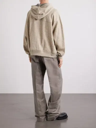 Rick Owens Wool and Cotton-Blend Zip-Up Hoodie - Men | Thumbnail 4 Rick Owens Wool and Cotton-Blend Zip-Up Hoodie - Men | Thumbnail 4