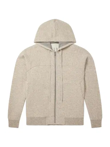Rick Owens Wool and Cotton-Blend Zip-Up Hoodie - Men | Thumbnail 1 Rick Owens Wool and Cotton-Blend Zip-Up Hoodie - Men | Thumbnail 1